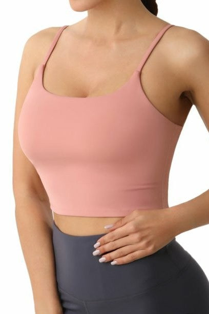 Adjustable Strap Removable Pads Sports Bra