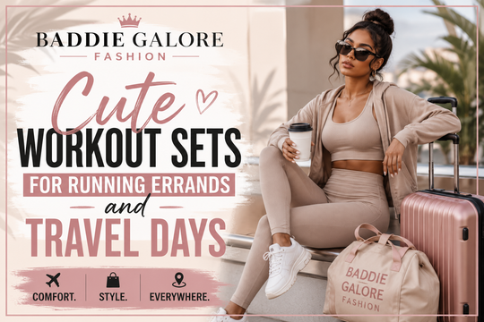 Cute Workout Sets for Running Errands and Travel Days featuring stylish activewear looks.