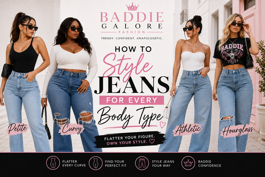 How to Style Jeans for Every Body Type featuring flattering Jeans outfits for different body shapes