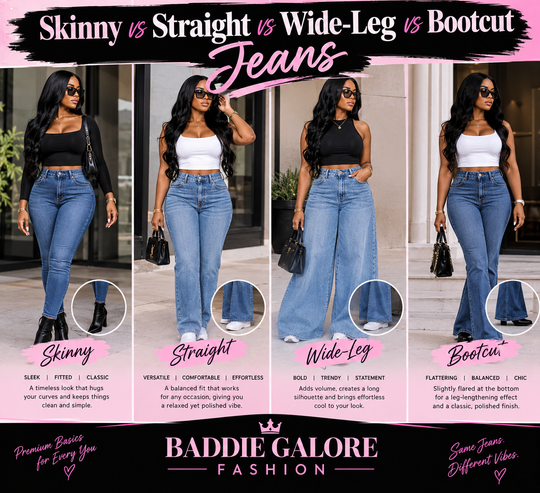 Skinny vs Straight vs Wide-Leg vs Bootcut Jeans