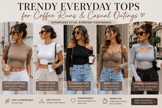 Trendy Everyday Tops for Coffee Runs & Casual Outings
