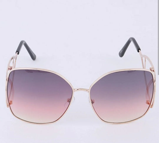 Oversized square luxury sunglasses offering UV 400 protection, perfect for stylish summer outfits, from Baddie Galore Fashion's Luxury Sunglasses collection.