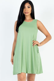 Comfy Sleeveless Flare Mini Dress
