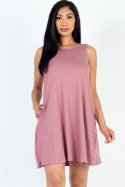 Comfy Sleeveless Flare Mini Dress