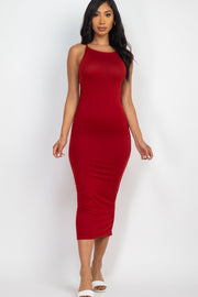 Open Back Crisscross Maxi Dress