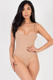 Women's Ribbed Cami sexy bodycon sleeveless Bodysuit