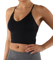 Seamless Padded Basic Crop Top
