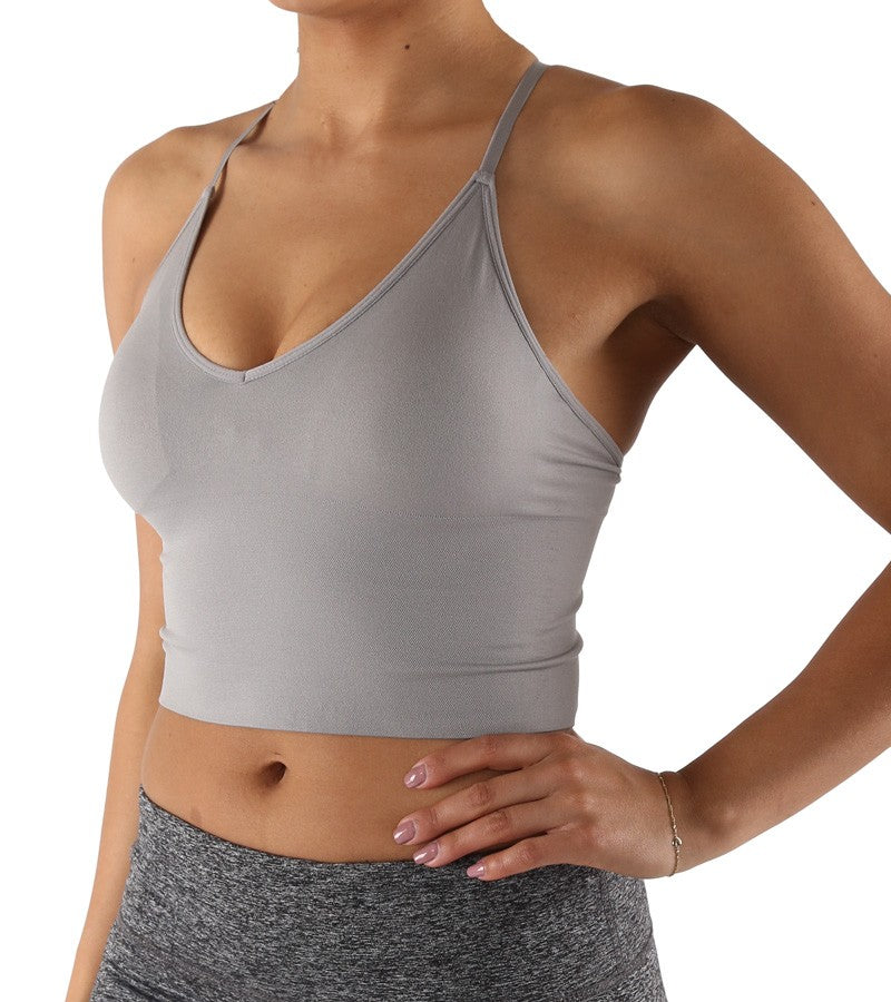Seamless Padded Basic Crop Top