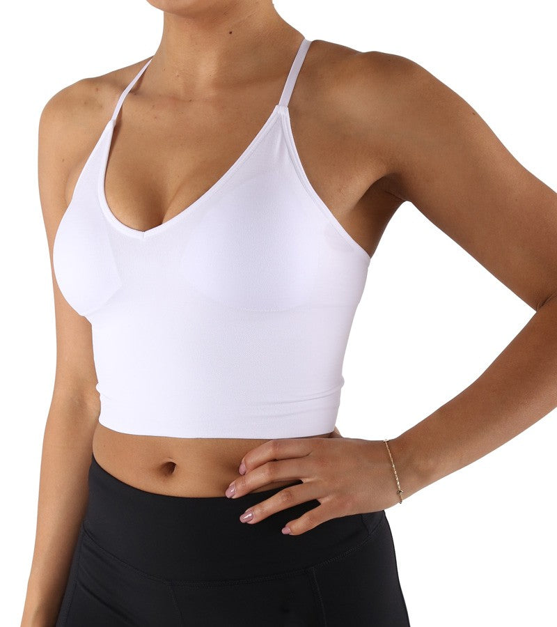 Seamless Padded Basic Crop Top