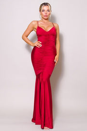 HIGH STANDARDS HALTER MAXI DRESS