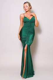 HIGH STANDARDS HALTER MAXI DRESS