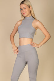 High Neck Sleeveless Top