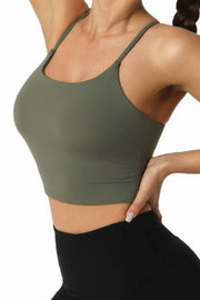 Adjustable Strap Removable Pads Sports Bra