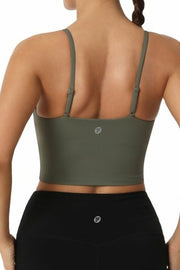 Adjustable Strap Removable Pads Sports Bra