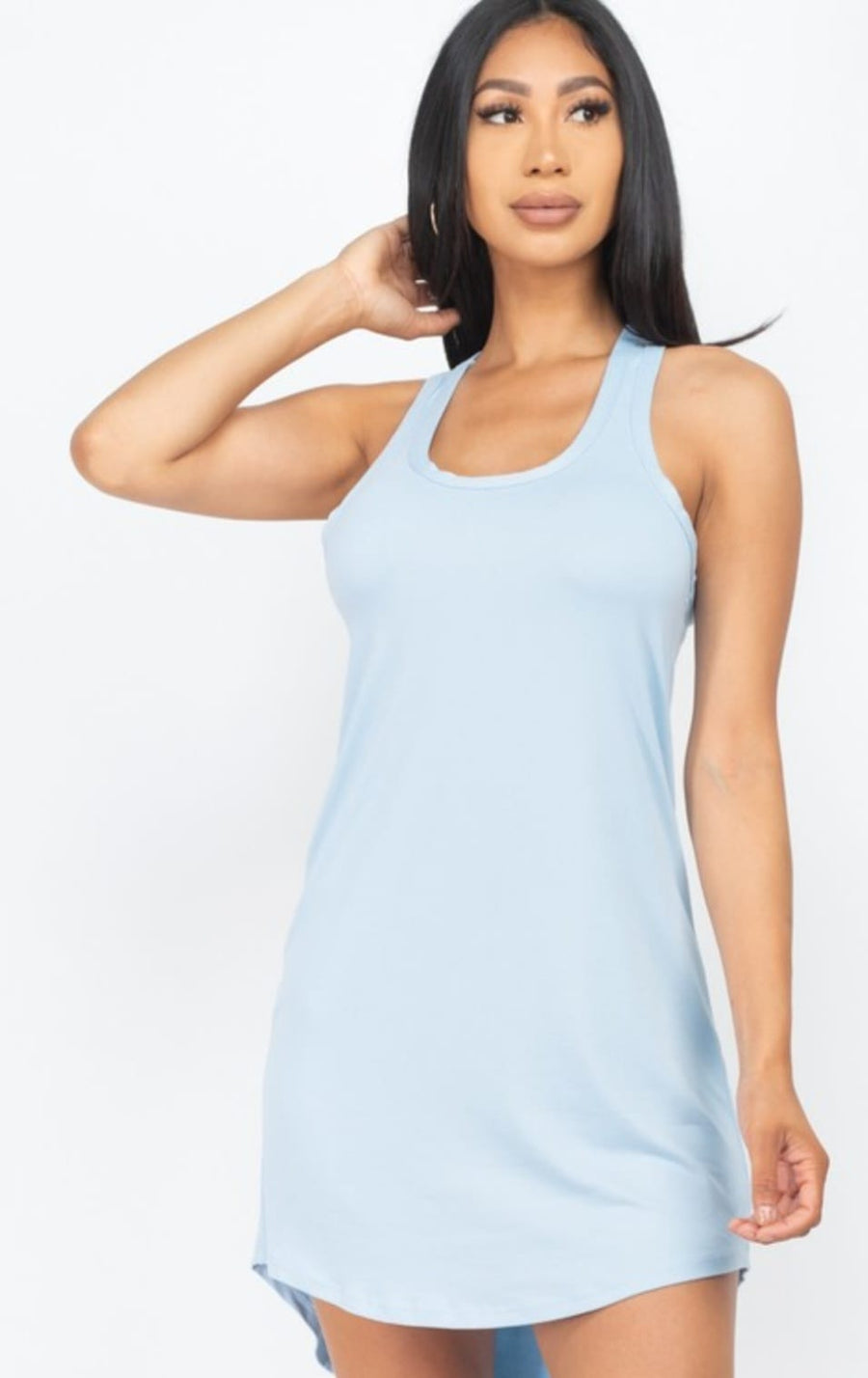 Loose Fit Tank Tunic Mini Dress