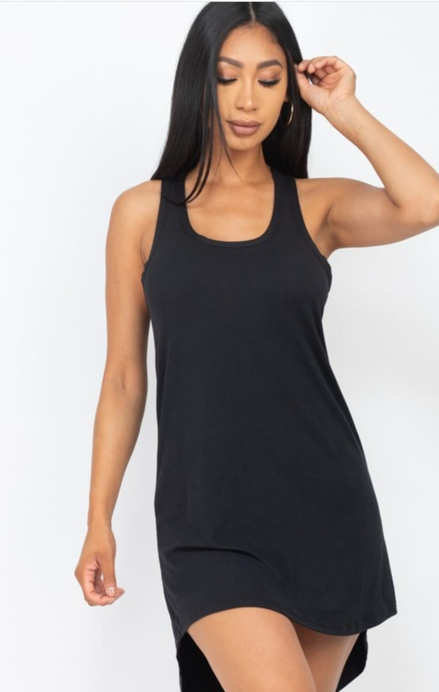 Loose Fit Tank Tunic Mini Dress