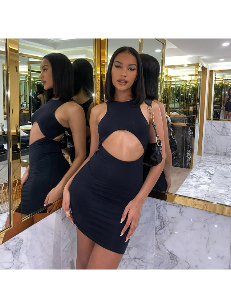 Little Miss Perfect Black Mini Dress