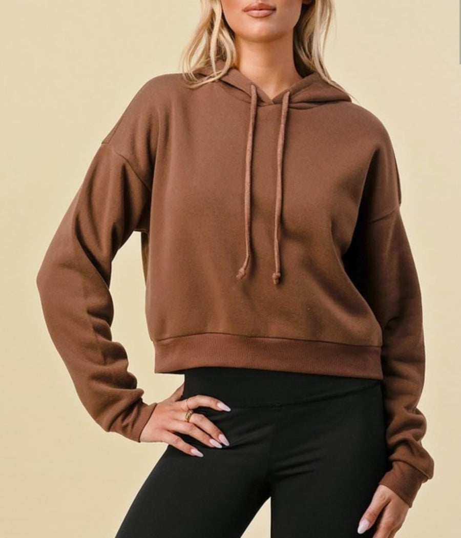 New Girl Long Sleeve Solid Coloured Hoodies