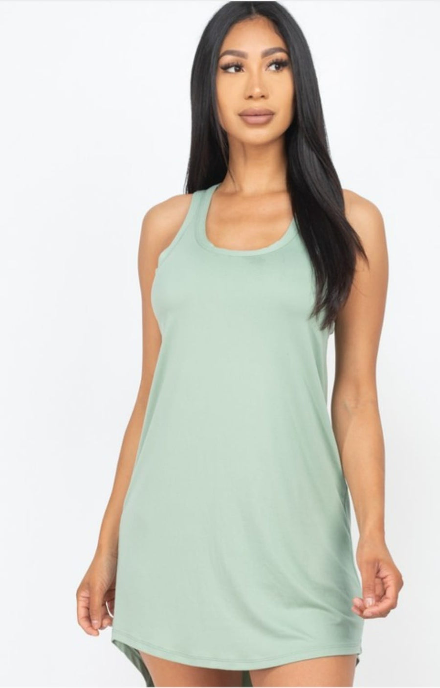 Loose Fit Tank Tunic Mini Dress
