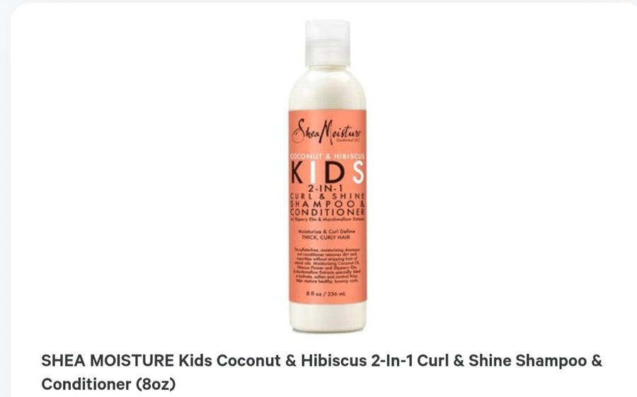 Shea Moisture Kids Curl & Shine 2-in-1 Shampoo & Conditioner 8oz