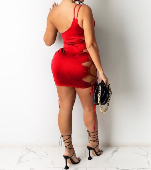 Hollowed Out Sleeveless Dress