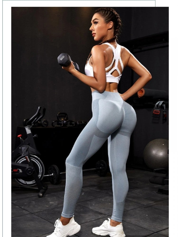 Fitness High Waist Colorblock Leggings