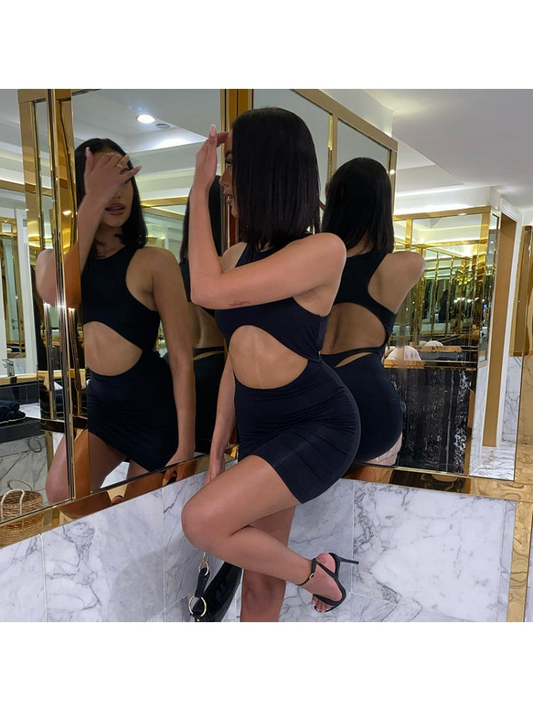 Little Miss Perfect Black Mini Dress
