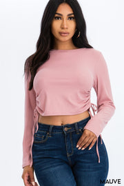 Adjustable Strap Ruched Top