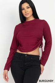 Adjustable Strap Ruched Top