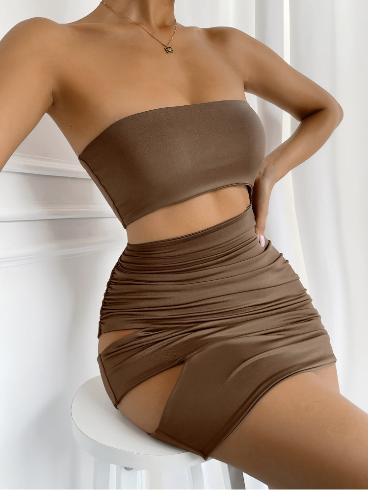 Neutral Grounds Mini Dresses