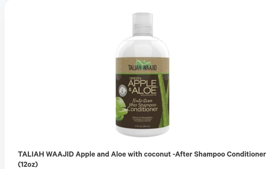 Taliah Waajid Green Apple And Aloe Nutrition After Shampoo Conditioner