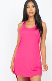 Loose Fit Tank Tunic Mini Dress