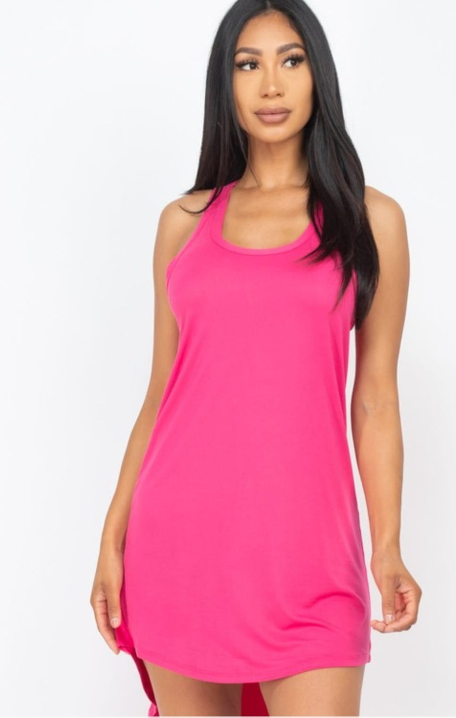 Loose Fit Tank Tunic Mini Dress