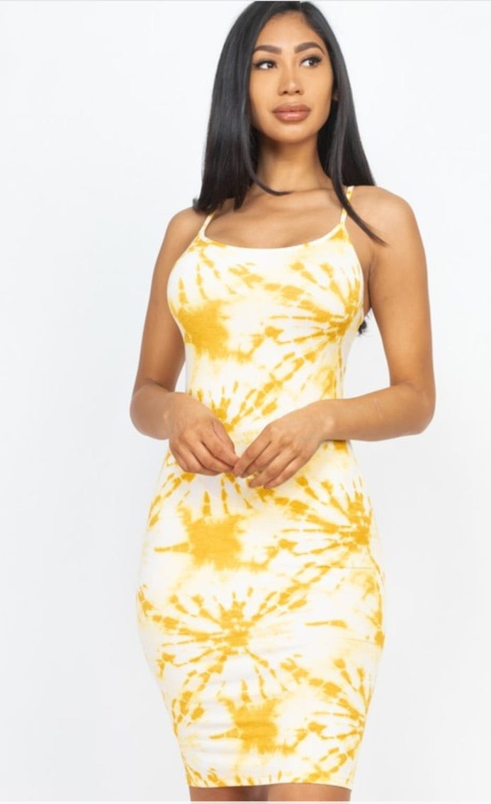 Tie-Dye Bodycon Dresses