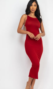 Open Back Crisscross Cut Out Maxi Dresses