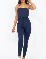 Moments Tube Top Line Trim Jumpsuit