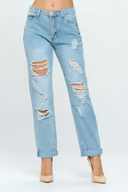 90s Rolled Cuff Mom Jeans
