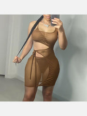 Gauze Camisole Bodycon Dress