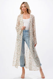 Flattering Kimono PRINTED LONG DUSTER