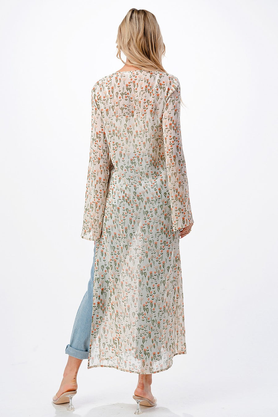 Flattering Kimono PRINTED LONG DUSTER