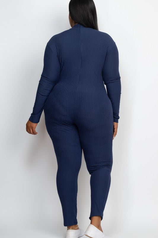 Sweet Lady Mock Neck Jumpsuit