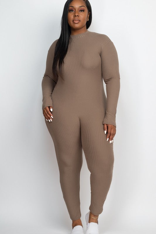 Sweet Lady Mock Neck Jumpsuit