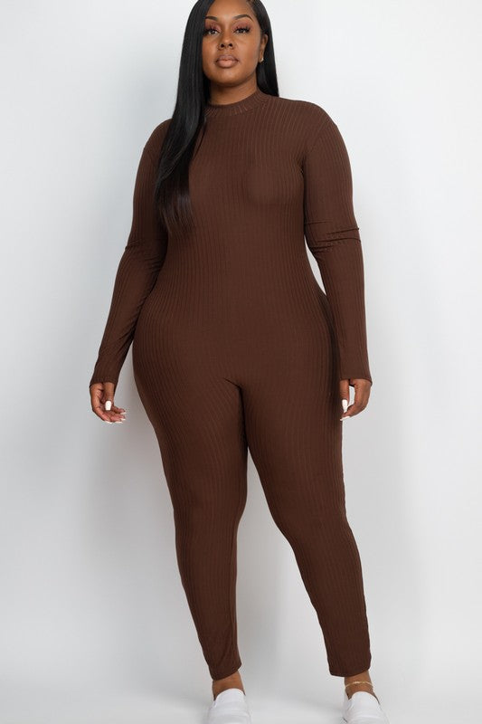 Sweet Lady Mock Neck Jumpsuit