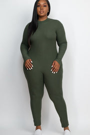 Sweet Lady Mock Neck Jumpsuit