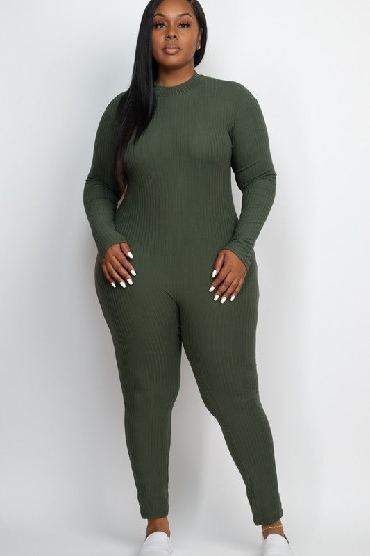 Sweet Lady Mock Neck Jumpsuit