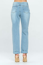 90s Rolled Cuff Mom Jeans