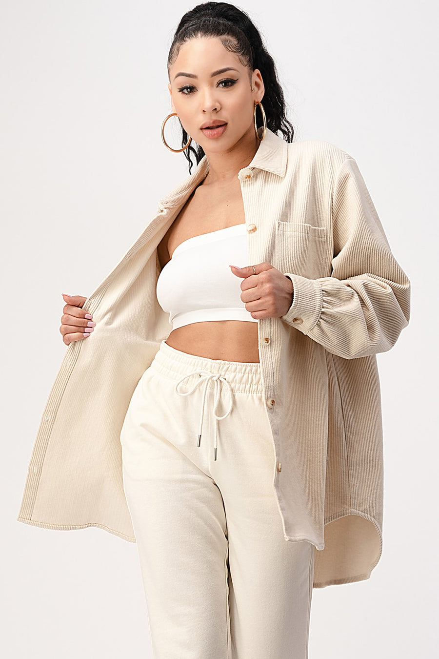 OVERSIZE CORDUROY SHIRT JACKETS