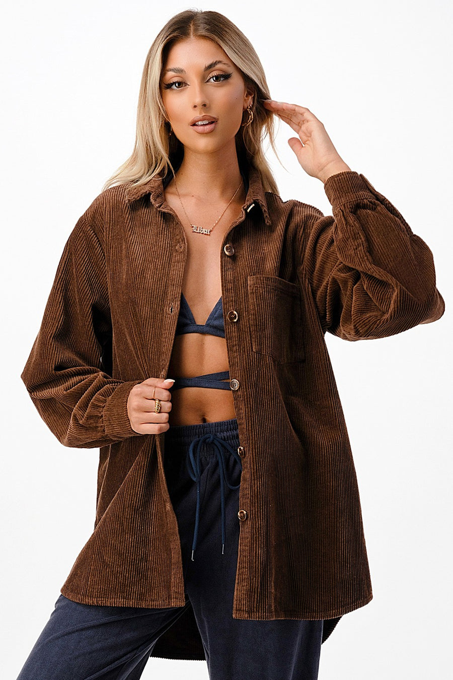OVERSIZE CORDUROY SHIRT JACKETS